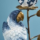 Lysestake papegøye, blå/hvit thumbnail