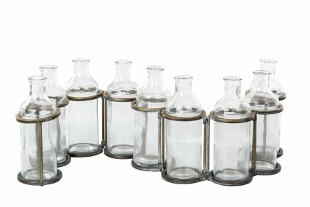 Vase - Lysestake 9. flasker