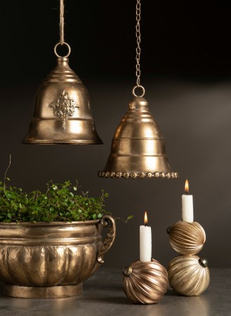 Lysestake julekule duo