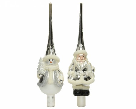 Tre topper, nisse el snømann